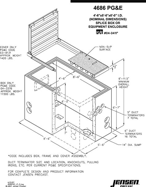 electrical jensen box|Utility Vault Products .